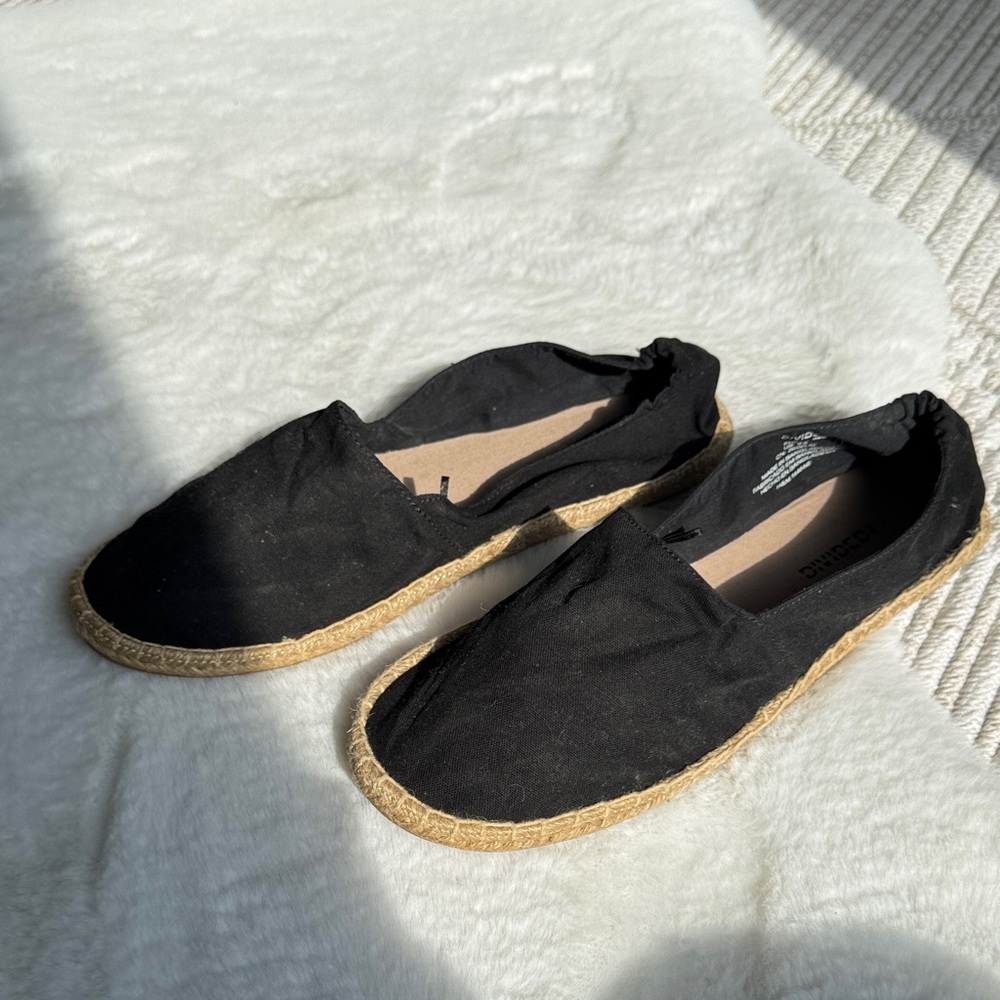 H&M Black Espadrille Flats